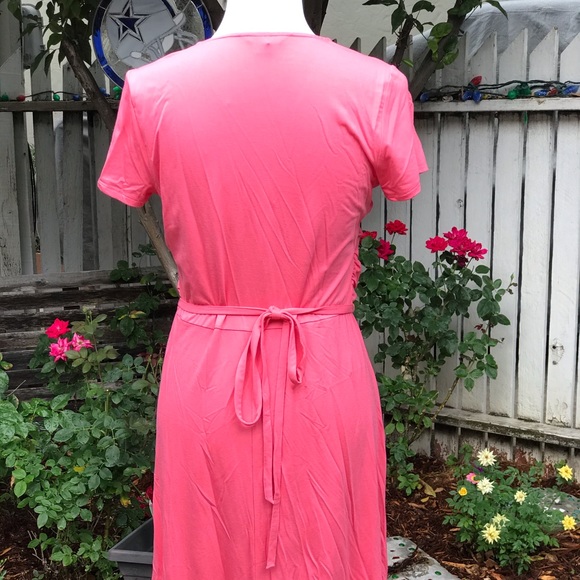 Lands’ End Surplice V-Neck Fit and Flare Dress - Picture 3 of 5